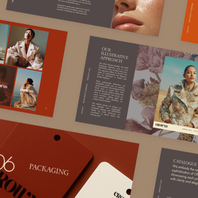 Pages from teh CRownd Brand Identity Guide