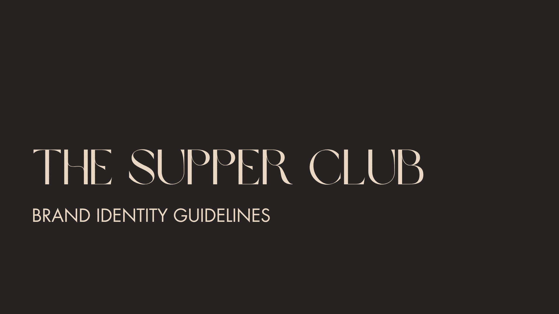 Supper Club Brand Identity Guide - Image 2