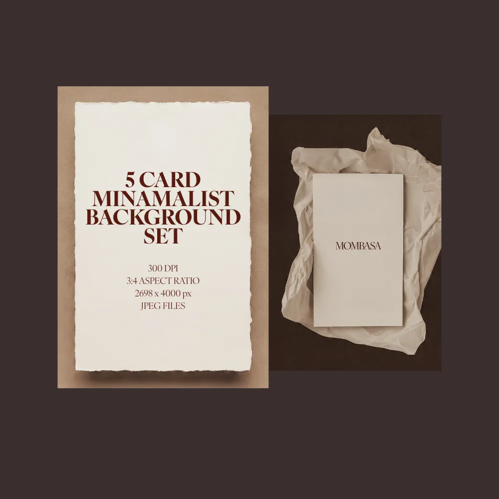 The Tactile Edit. A 5 Card Set Minimalist Backgrounds - Image 2