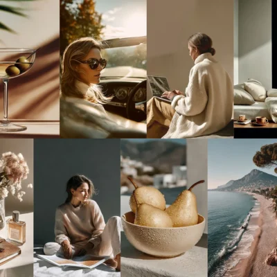 minimalist and moody brand imagery from the Neutral Edit Vol 2 collection.