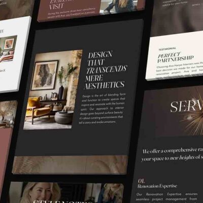 Wix Editor Template for Creative Services