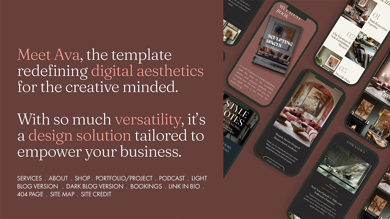 Ava . Wix Website Template for Creative Services - Image 3