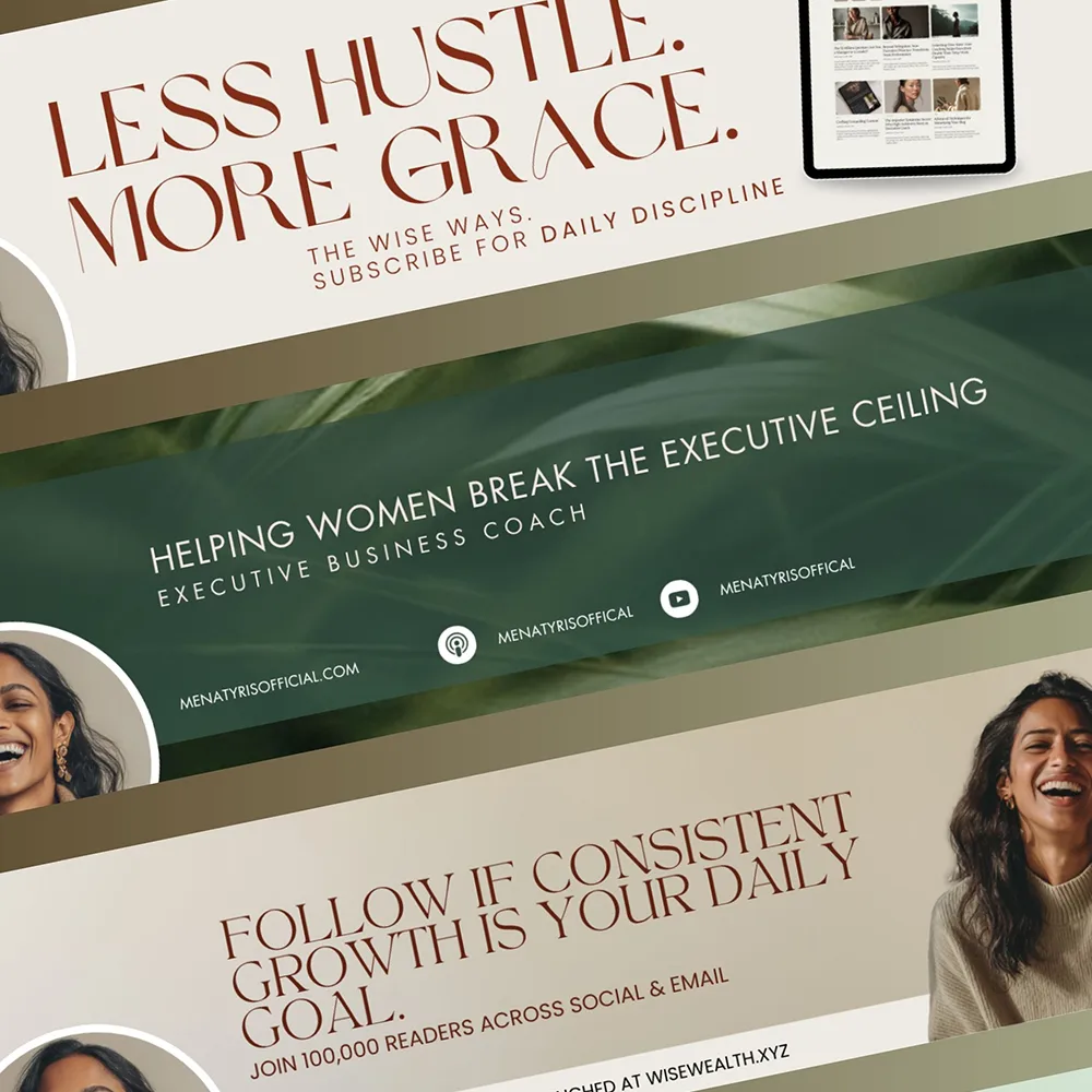 Linked Banner Set Canva Template - Image 2