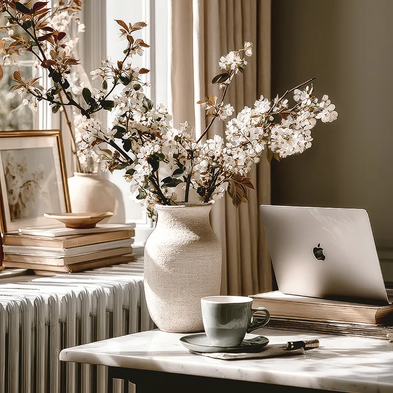 A relaxed pretty working space using automated systemes for passive income