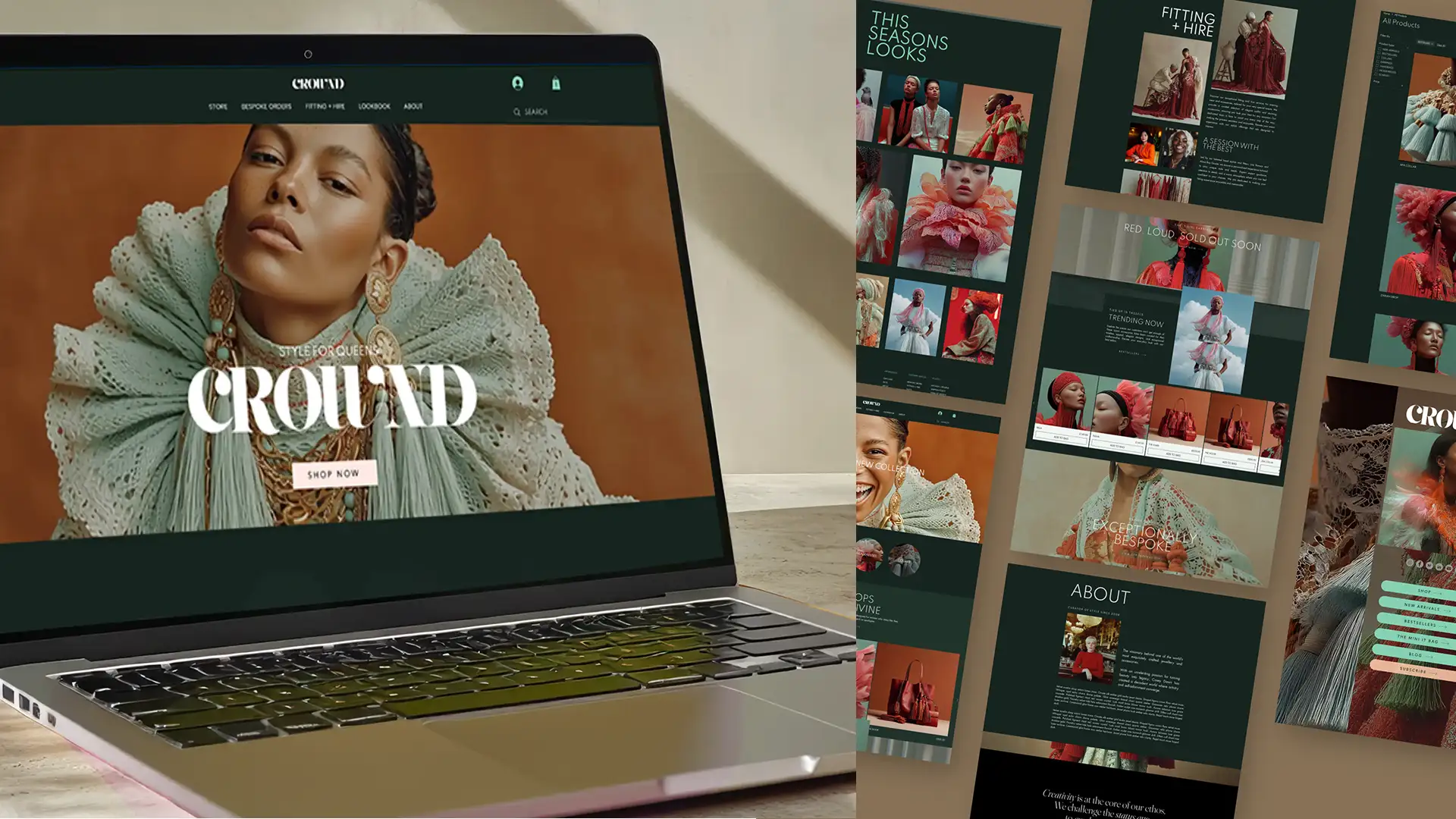 Crownd . Wix Template: Boutique Store for Luxury Goods, Fashion, Accessories - Image 6