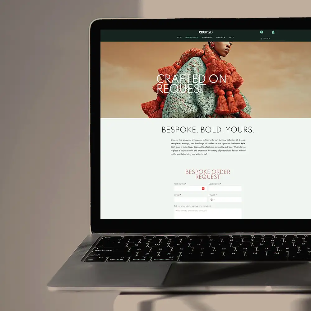 Crownd . Wix Template: Boutique Store for Luxury Goods, Fashion, Accessories - Image 3