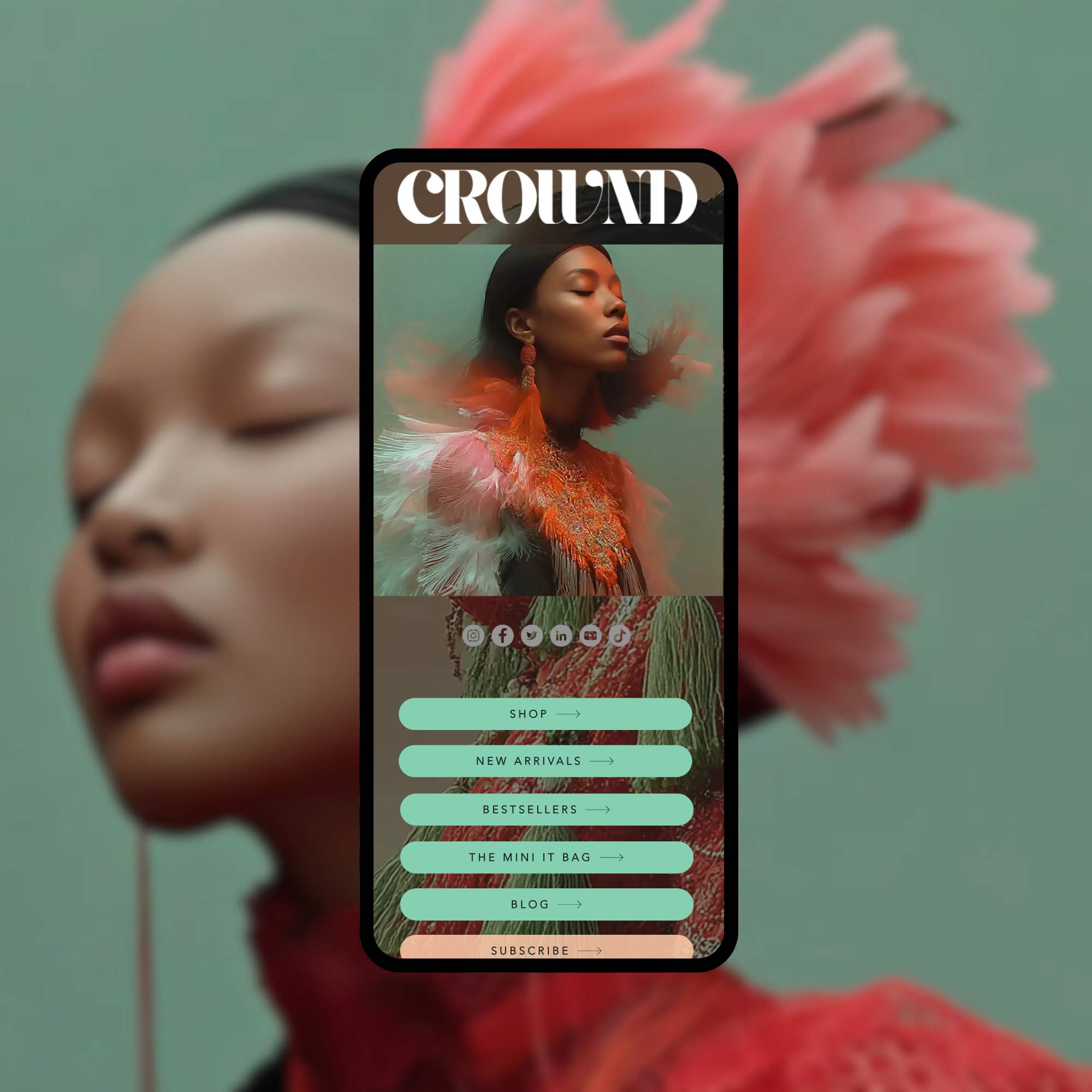 Crownd . Wix Template: Boutique Store for Luxury Goods, Fashion, Accessories - Image 5